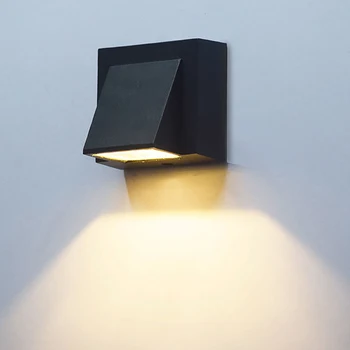 1 шт. Алюминиевый 3/5 Вт светодиодный настенный светильник Водонепроницаемый IP67 Наружный настенный светильник, бра, лампа для украшения балкона и сада
