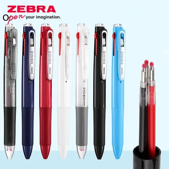 1 шт. Многофункциональная Гелевая Ручка ZEBRA J3J2 0,5 мм 3-в-1, свободно переключающаяся Шариковая Ручка для Подписи, Сменные Стержни, Канцелярские Принадлежности