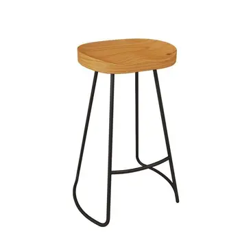 144-барный стул, современный простой барный стул со спинкой, домашний высокий табурет, круглый табурет для чая с молоком