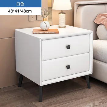 2023 Год Прикроватный столик AOLIVIYA Современный минималистичный Практичный прикроватный столик Простой шкаф для хранения вещей в спальне Небольшой шкафчик для хранения