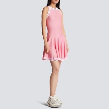 2023 новое цветное полосатое платье без рукавов на бретелях y2k, французское сексуальное платье с тонкой талией, модные трикотажные женские платья