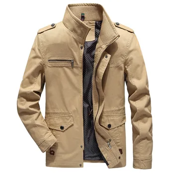 2023 Новые весенне-осенние мужские куртки, мужская верхняя одежда, повседневная куртка из высококачественного чистого хлопка, пальто, мужская одежда, мужской тренч, пальто