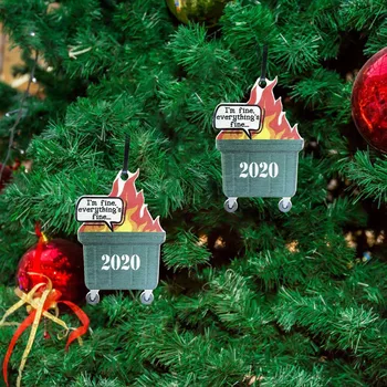 2023 поджег Рождественский орнамент, Рождественская елка деревянные подвески замена кристаллы для люстры капли