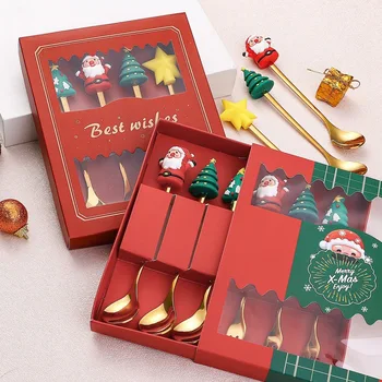 2ШТ коробки Рождественская подарочная коробка праздничная компания LaoRenShu украшения посуда предметы интерьера подарочный набор