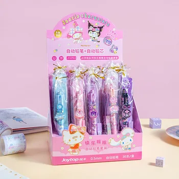 30шт мультяшных карандашей серии Sanrio Melody Kuromi Hello Kitty Механические карандаши для рисования эскизов 0,5 мм Канцелярские принадлежности Оптом