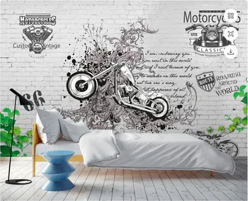 3d фотообои на заказ фрески ретро европейские и американские автомобили и мотоциклы домашний декор обои для стен 3d гостиной