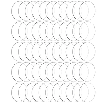 60 Штук Прозрачных акриловых круглых дисков Толстые Круглые акриловые листы Заготовки для орнамента акриловых круглых дисков (3 дюйма)