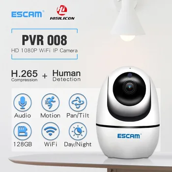 ESCAM PVR008 H.265 С Автоматическим Отслеживанием PTZ-Панорамирования/Плиточной Камеры 2MP HD 1080P Беспроводной IP-Камеры Ночного Видения