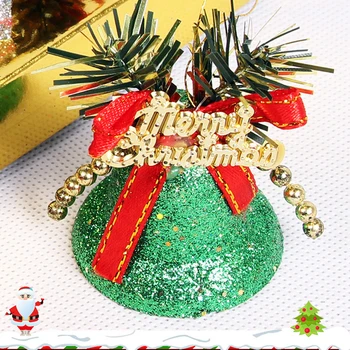 GONGOUYANG 5 см Рождественская елка колокольчики праздничное украшение для дома пластиковое украшение для вечеринки