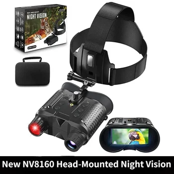 NV8160 Инфракрасный Бинокль дальнего действия ночного видения с 2,7-дюймовым экраном, Охотничье снаряжение для кемпинга, видео 1080P