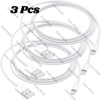 USB-Кабель Для Зарядки iPhone 8 7 6 Plus 14 13 12 Mini 11 Pro XS Max X Шнур Быстрого Зарядного Устройства Для Передачи Данных Samsung Google