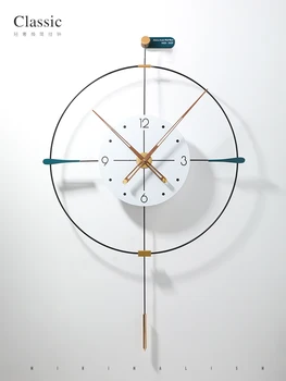 YY Современные креативные Величественные настенные часы Гостиная Столовая Доступные роскошные Модные часы