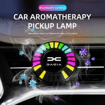 Автомобильный музыкальный ритм-светильник освежитель воздуха RGB LED strip sound для Dacia Duster Logan Spring Sandero Dokker Lodge MCV Stepway