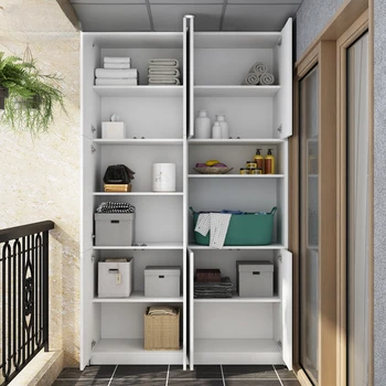 Балконный шкаф большой емкости, запирающиеся шкафчики, солнцезащитный крем, современный минималистичный шкаф с дверцами, многофункциональные шкафы для хранения
