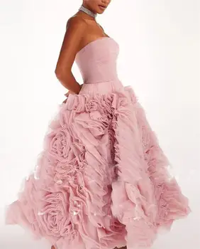 Бальное платье из органзы в складку Вечернее платье Женское Элегантное реальное изображение Длинных вечерних платьев