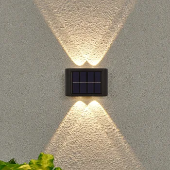 вверх и вниз солнечный настенный светильник наружное украшение сад внутренний двор домашний настенный светильник водонепроницаемый светящийся наружный
