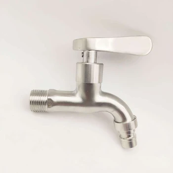 Водопроводный кран SUS 304 из нержавеющей стали G1/2 DN15 быстрозажимной кран для раковины в ванной комнате, кран для раковины