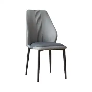 Высокий стул 85 см со спинкой, Каркас из углеродистой стали, Наполнитель из губки, Противоскользящие коврики для ног, Мебель