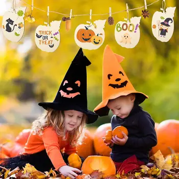 Деревянные украшения на Хэллоуин, День Благодарения, Расписные украшения из тыквы, используемые для поделок, Подвесные осенние украшения