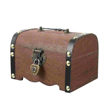 Деревянный ящик для хранения Винтажных украшений Шкатулка Копилка Подарок для детей Леди баг