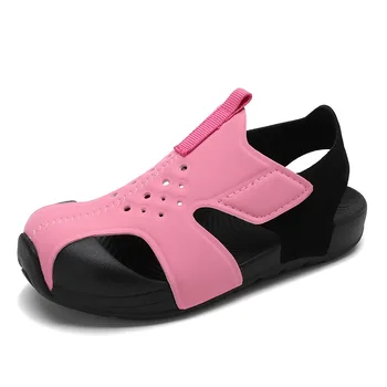 Детские летние модные сандалии-самолетики, Летняя новая детская пляжная обувь Для мальчиков и девочек, суперлегкие сандалии