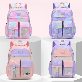 Детские школьные сумки для девочек, рюкзак принцессы, Детский ранец, Ортопедические школьные рюкзаки для начальной школы, школьный рюкзак для подростков, рюкзак