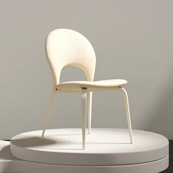 Дизайнерские кухонные обеденные стулья Nordic Office White, роскошные обеденные стулья, современная кожаная мебель для балкона Sillas Comedor WSW15XP