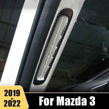 Для Mazda 3 Alexa BP 2019 2020 2021 2022, Внутренняя Треугольная накладка на окно передней двери автомобиля, Вентиляционное отверстие для кондиционера, Аксессуары