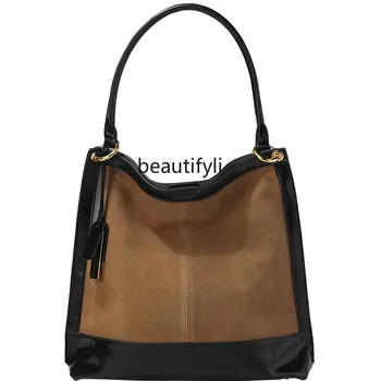 Женская летняя универсальная сумка-тоут zq с улучшенной текстурой, большая вместительная сумка-мессенджер в западном стиле