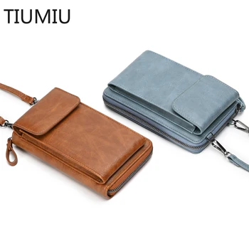 Женские сумки-мессенджеры TIUMIUSmall через плечо, женская сумка для мобильного телефона, портативный кошелек через плечо, мини-сумочка, держатель для карт, монет