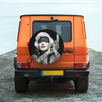 Забавный чехол для шин Мэрилин Монро, Защита колес от атмосферных воздействий, универсальный для прицепа Jeep RV, внедорожника, грузовика, кемпера, туристического прицепа