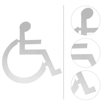 Знаки для инвалидов Туалет Туалет для инвалидных колясок Офисная Дверь Простой Туалет из нержавеющей Стали