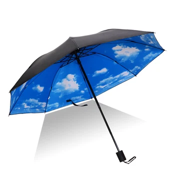 Зонт с черным покрытием, Ветрозащитный, Двухслойный солнцезащитный крем, Защита от солнца, дождя, Sunny Creative, Мужской и женский Parapluie Paraguas, Креативный зонтик