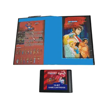 Игровой картридж Final Fight in Street Of Rage 2 MD для 16-разрядной игровой консоли NTSC и PAL