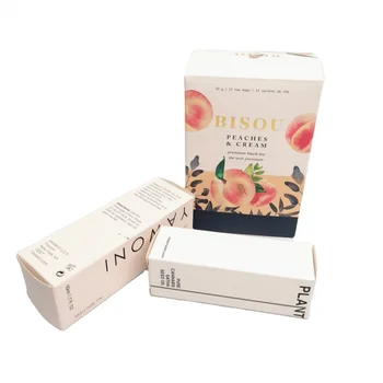 индивидуальный дизайн SENCAI Luxury Индивидуальные коробки из белой картонной косметической бумаги для крема для рук с логотипом