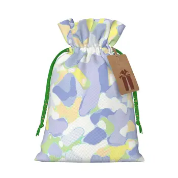 Камуфляж, модный упаковочный пакет для карандашей, сумка для хранения подарков, сумка на шнурке, конфеты на Хэллоуин, Рождественский фестиваль подарков