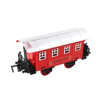 Классический игрушечный поезд с подарками на день рождения в виде локомотива, наборы железнодорожных путей, Рождественский поезд для детей 3 4 5 6 7 8 + Лет