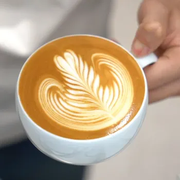 Кофейная чашка Timemore Uranus latte простая круглая чашка с цветочным рисунком