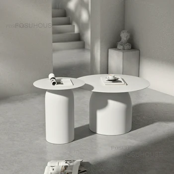 Круглые журнальные столики Дизайнерский приставной столик для гостиной Мебель для дома Журнальный столик Iron Art Прикроватный столик B