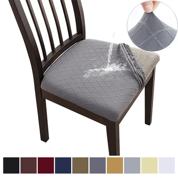 ЛЗ стрейч Алмаз кресла жаккард чехлы на сиденья съемный моющийся обеденный стул чехлов столовой стул чехлы на подушки сиденья 