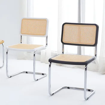 Минималистичные обеденные стулья из ротанга, Офисный матовый пол, современные стулья для гостиной, подоконники для гостиной, мебель для салона A1