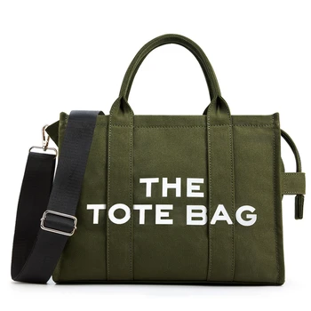 Модные женские сумки через плечо, роскошные дизайнерские сумки, холщовая сумка-тоут, Женская сумка через плечо, шоппер большой емкости