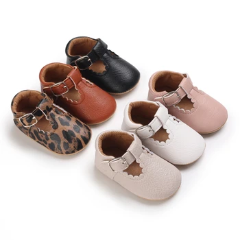 Новая детская обувь, кожаная обувь для мальчиков и девочек, противоскользящая резиновая подошва, разноцветные первые ходунки для малышей, Детская кроватка для новорожденных, обувь для малышей