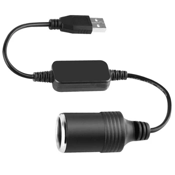 Новый разъем USB 5V 2A от штекера до автомобильного прикуривателя 12V, кабель-адаптер для автомобильного зарядного устройства DVR, Электроника, Автоаксессуары