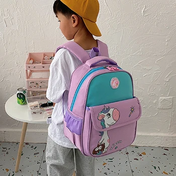 Новый рюкзак с животными и единорогом для девочек, школьные сумки с динозавром из мультфильма, детский сад, школьная сумка для мальчиков и девочек