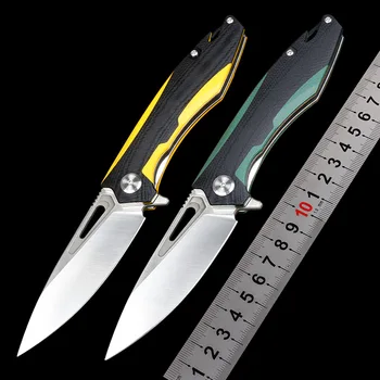 Нож для самообороны D2 Blade, тактический карманный нож для выживания в кемпинге, ручка G10, охотничий нож EDC
