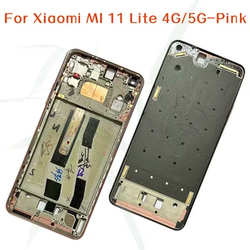 Оригинал для Xiaomi Mi 11 Lite 4G ЖК-рамка Безель Запасные части Задняя крышка корпуса для mi 11 Lite 5G NE