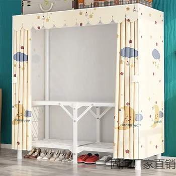 Официальная новая складная установка Aoliviya-Бесплатная Простая сборка домашней спальни, тканевый шкаф для одежды, комната для аренды, студенческий подвесной шкаф