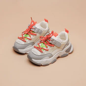 Повседневная осенняя обувь для бега для девочек и мальчиков, детская Спортивная обувь из сетчатого материала Zapatos ADK2722