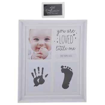 Подставка для рук и ног, Фоторамка с изображением отпечатка ноги младенца на память, Детский набор подарков для мальчиков